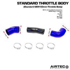 AIRTEC Motorsport 70mm Cold Side Boost Pipe for Focus RS Mk2