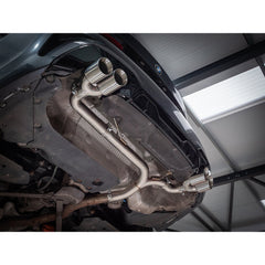 BMW 330e (G20) (19>) Non-Valved Venom Quad Exit Rear Axle Back M3 Style Performance Exhaust