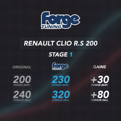 ECU Performance Software For Renault Clio R.S 200 EDC
