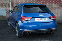 Audi S1 2.0 TFSi Quattro Resonated cat-back system with electronic valves - Monaco - Scorpion
