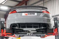 Audi TTRS MK3 Coupe (GPF and non GPF models) Resonated cat/gpf-back system with valves - Scorpion