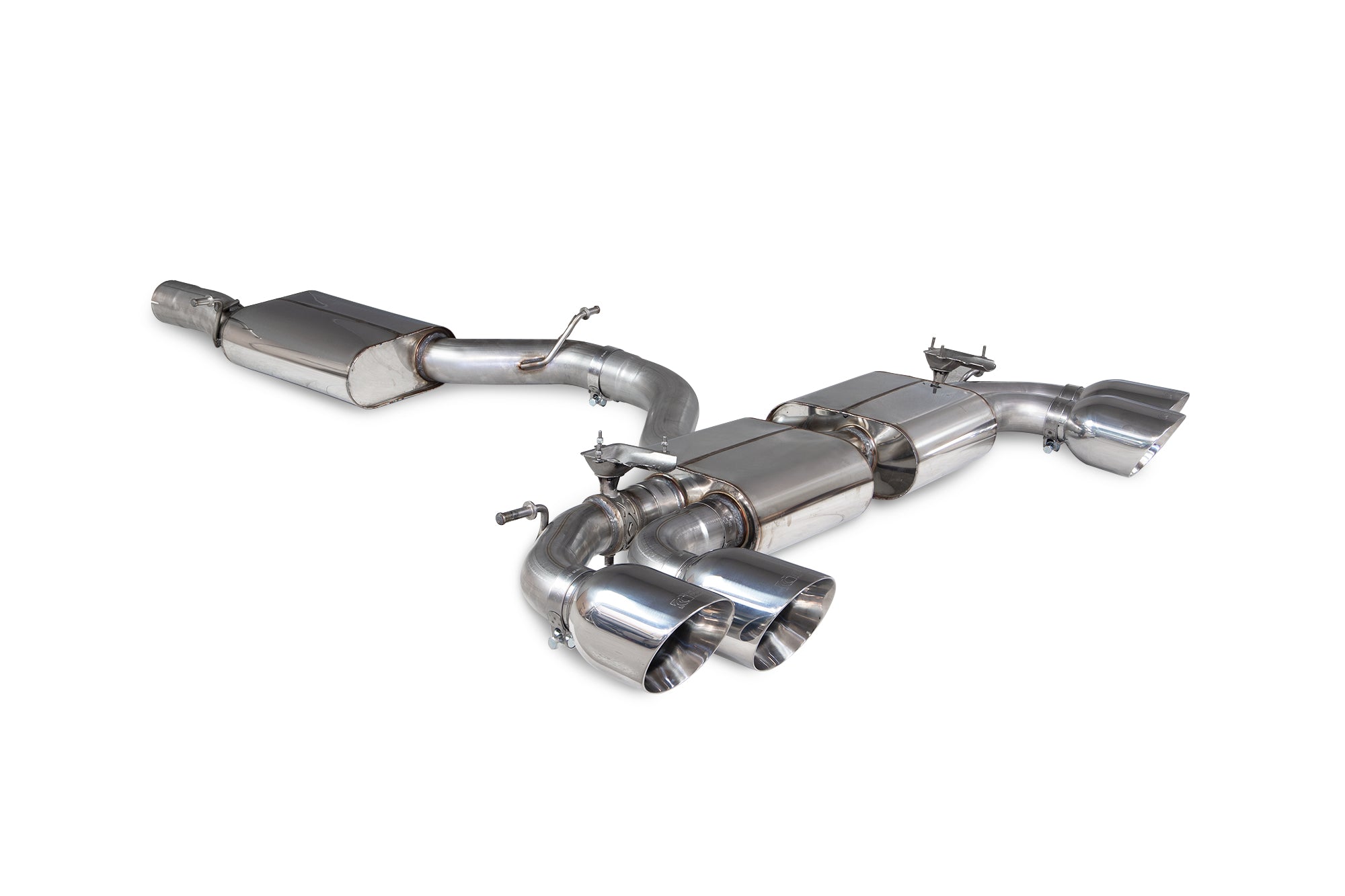 Audi S3 8Y Sportback Resonated cat/gpf back system & electronic valves - Scorpion