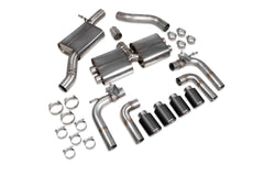 Audi S3 Saloon 8V Resonated cat/gpf-back system with valves - Scorpion