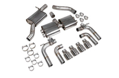 Audi S3 Saloon 8V Resonated cat/gpf-back system with valves - Scorpion
