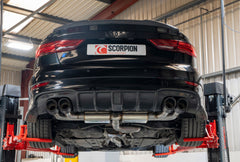 Audi S3 Saloon 8V Resonated cat/gpf-back system without valves - Ascari - Scorpion