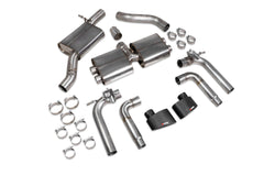 Audi S3 Saloon 8V Resonated cat/gpf-back system with valves - Scorpion