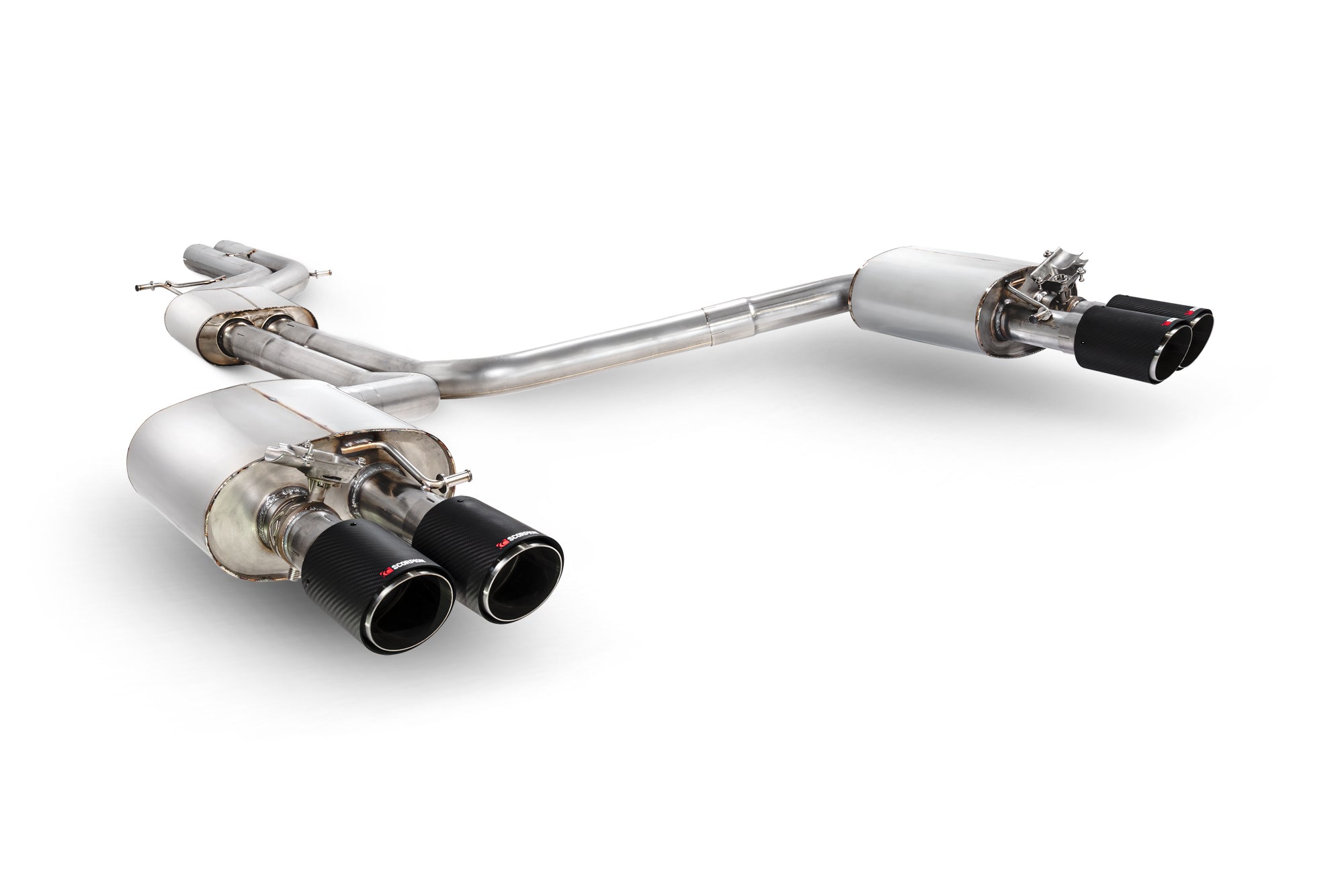 Audi S6/S7 C7 Resonated half system with electronic valves - Scorpion