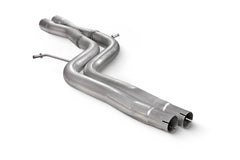 Audi S4 3.0 TFSI V6 Quattro & Avant B8/B8.5 Original centre silencer delete with x-pipe
