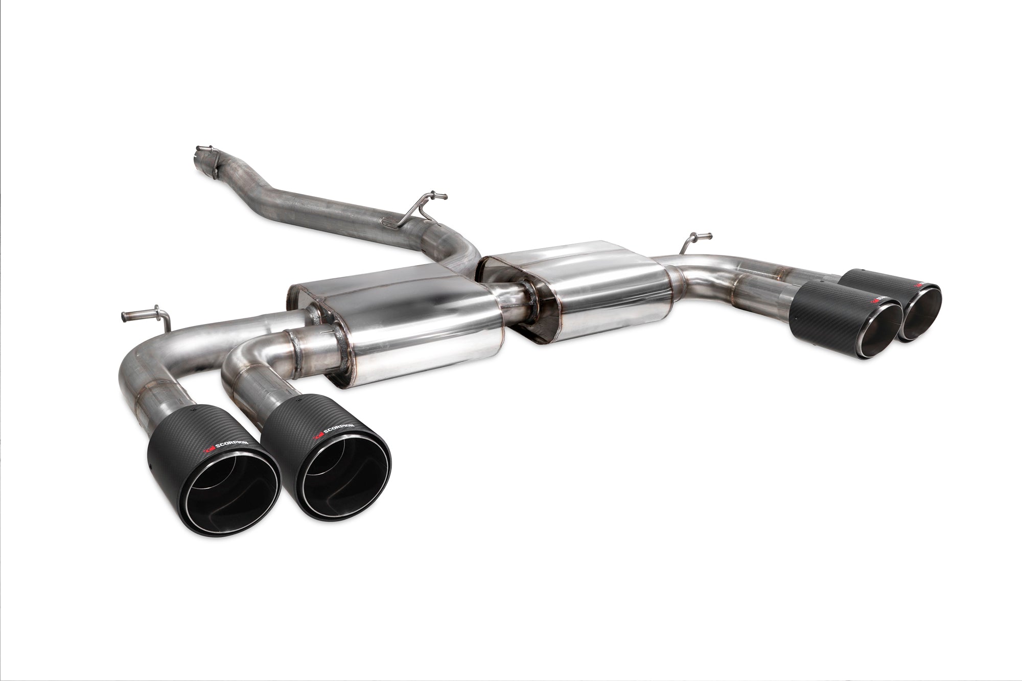 Audi S3 Saloon 8V Non-resonated cat/gpf-back system without valves - Scorpion