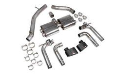 Audi S3 Saloon 8V Non-resonated cat/gpf-back system with valves - Scorpion