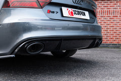 Audi RS7 C7 Non-Resonated half system with trims - Scorpion