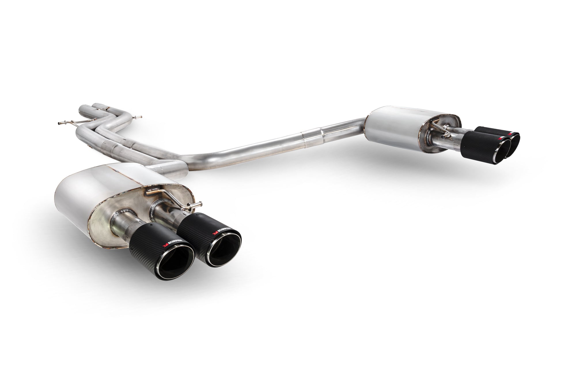 Audi S6/S7 C7 Non-resonated half system with no valves - Scorpion