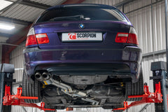 BMW E46 320/325/330 RWD Petrol Cat-back System - Scorpion