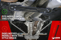 BMW M135i / M140i (F20/21), M235i / M240i (F22/23), 330d / 335d / 335i / 340i (F30/31), 430d / 435d / 435i / 440i (F32/33/36) Exhaust Tunnel Brace - Scorpion