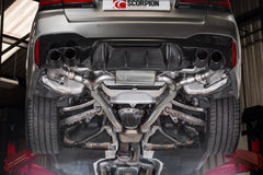 BMW F90 M5 (Pre & Post LCI) Half system with electronic valves - Scorpion