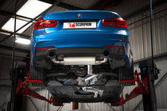 BMW 340i F30/F31 15-18 & 440i F32/F33/F36 16-18 Including xDrive Non-resonated cat-back system - Scorpion