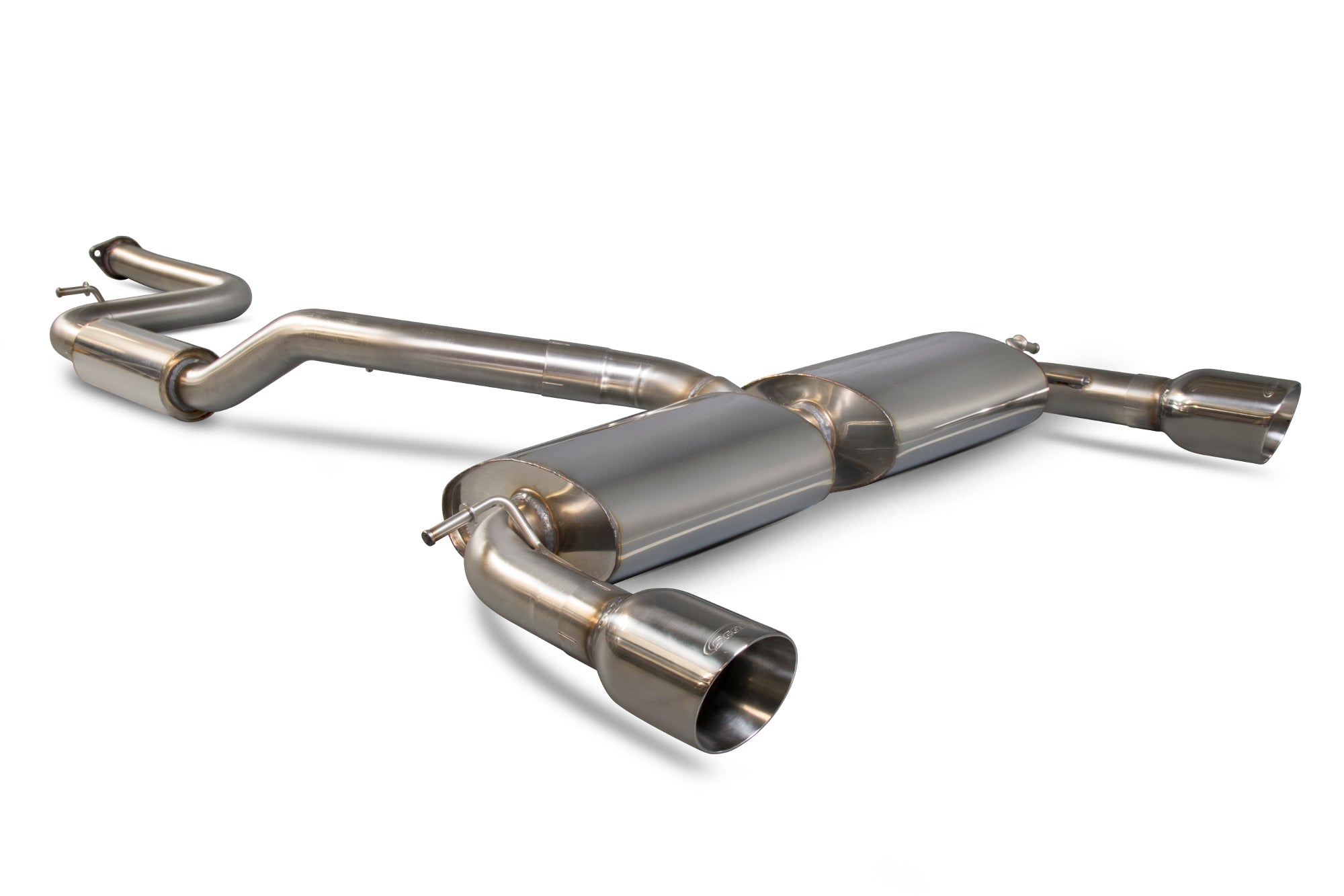 Ford Focus MK2 ST 225 2.5 Turbo 63.5mm/2.5 Resonated cat-back system - Scorpion