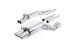 Milltek Audi S4 2.7T QUATTRO B5 (1997 to 2001) Cat-back Exhaust - Resonated. For fitment to OEM Catalysts ECE Approved (RS4 B5 Style - Requires Rear Diffuser to be modified)