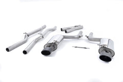 Milltek Audi Non-resonated. Including Satin Sheen Black Tips but excluding exhaust valves