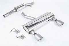 Milltek Audi TT 3.2 V6 QUATTRO COUPE & ROADSTER (2003 to 2006) Cat-back Exhaust Resonated (quieter) with Brushed Titanium GT-115 Tips