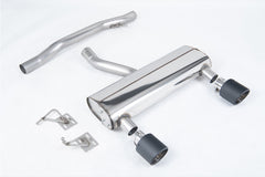 Milltek Audi TT 3.2 V6 QUATTRO COUPE & ROADSTER (2003 to 2006) Non Cat-back Exhaust Resonated (louder) with Carbon Fibre JET-115 Tips