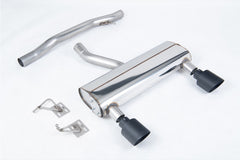 Milltek Audi TT 3.2 V6 QUATTRO COUPE & ROADSTER (2003 to 2006) Non Cat-back Exhaust Resonated (louder) with Cerakote Black GT-115 Tips