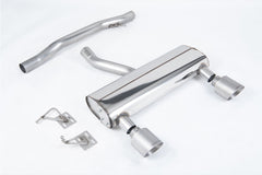 Milltek Audi TT 3.2 V6 QUATTRO COUPE & ROADSTER (2003 to 2006) Cat-back Exhaust - Non Resonated (louder) with Brushed Titanium GT-115 Tips