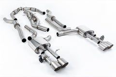 Milltek Audi S8 D5 4.0 TFSI V8 SALOON / SEDAN Cat-back Exhaust - LONG WHEEL BASE (NON OPF/GPF US/ROW MODELS) (2020 and Later) - EC Approval Awaiting Testing