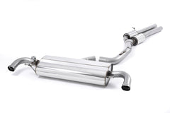 Milltek Audi TT MK2 TT RS ROADSTER Cat-back Exhaust 2.5-LITRE TFSI QUATTRO (2009 to 2014) Resonated (quieter). Uses OE Tips and includes Active Exhaust Valve (works with Sport button to release extra sound when required)