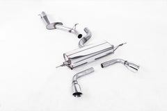 Milltek Audi TT MK2 3.2 QUATTRO (2006 to 2010) Cat-back Exhaust Resonated (quieter). Dual GT-100