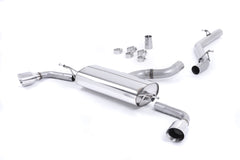 Milltek Audi TT MK2 3.2 QUATTRO (2006 to 2010) Cat-back Exhaust - Non-resonated (louder). Dual GT-100