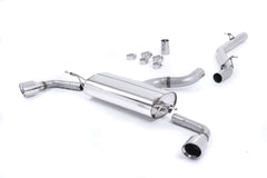 Milltek Audi TT MK2 3.2 QUATTRO (2006 to 2010) Cat-back Exhaust - Non-resonated (louder). Dual-outlet