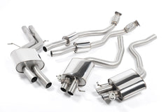 Milltek Audi RS5 B8 COUPÉ (2010 to 2015) Cat-back Exhaust - Resonated (quieter). Uses OE tailpipe trims