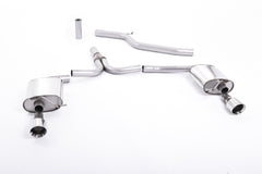 Milltek Audi A4 3.0 TDI B8 QUATTRO SALOON AND AVANT (2008 to 2011) Dual Outlet