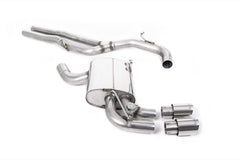 Milltek Audi RS3 SPORTBACK S TRONIC (8P) (2011 to 2012) Cat-back Exhaust Non-resonated (louder). Polished Tips. Includes Active Exhaust Valve.