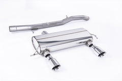 Milltek Audi TT 180 / 225 QUATTRO COUPE & ROADSTER (1998 to 2006) 3-inch Race System. Non-resonated (louder). Polished GT100 Tips. 180 models may require dual-outlet rear valance from the 225 model
