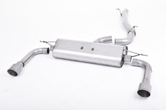 Milltek Audi A3 2.0 TDI 184PS MQB 2WD (3 DOOR & SPORTBACK MODELS) (2013 to 2020) Cat-back Exhaust Non-resonated (louder). Titanium Tips
