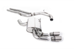 Milltek Audi RS3 SPORTBACK S TRONIC (8P) (2011 to 2012) Cat-back Exhaust Non-resonated (louder). Titanium Tips. Includes Active Exhaust Valve.