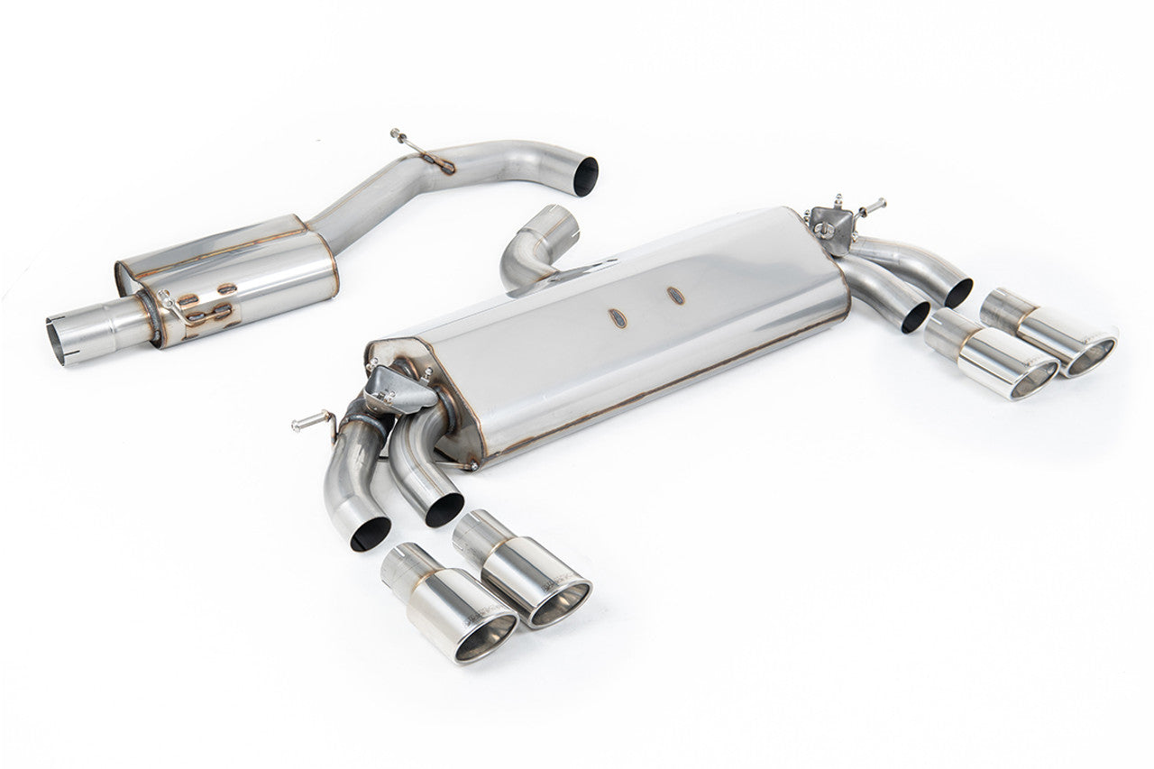 SSXAU781 Cat-back GPF Back Resonated Quad Oval Polished