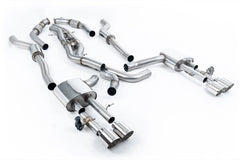 Milltek Audi S8 D5 4.0 TFSI V8 SALOON / SEDAN Cat-back Exhaust - STANDARD WHEEL BASE (NON OPF/GPF US/ROW MODELS) (2020 and Later) - EC Approval Awaiting Testing