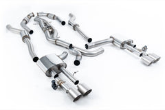 Milltek Audi S8 D5 4.0 TFSI V8 SALOON / SEDAN Cat-back Exhaust - STANDARD WHEEL BASE (NON OPF/GPF US/ROW MODELS) (2020 and Later) - EC Approval Awaiting Testing