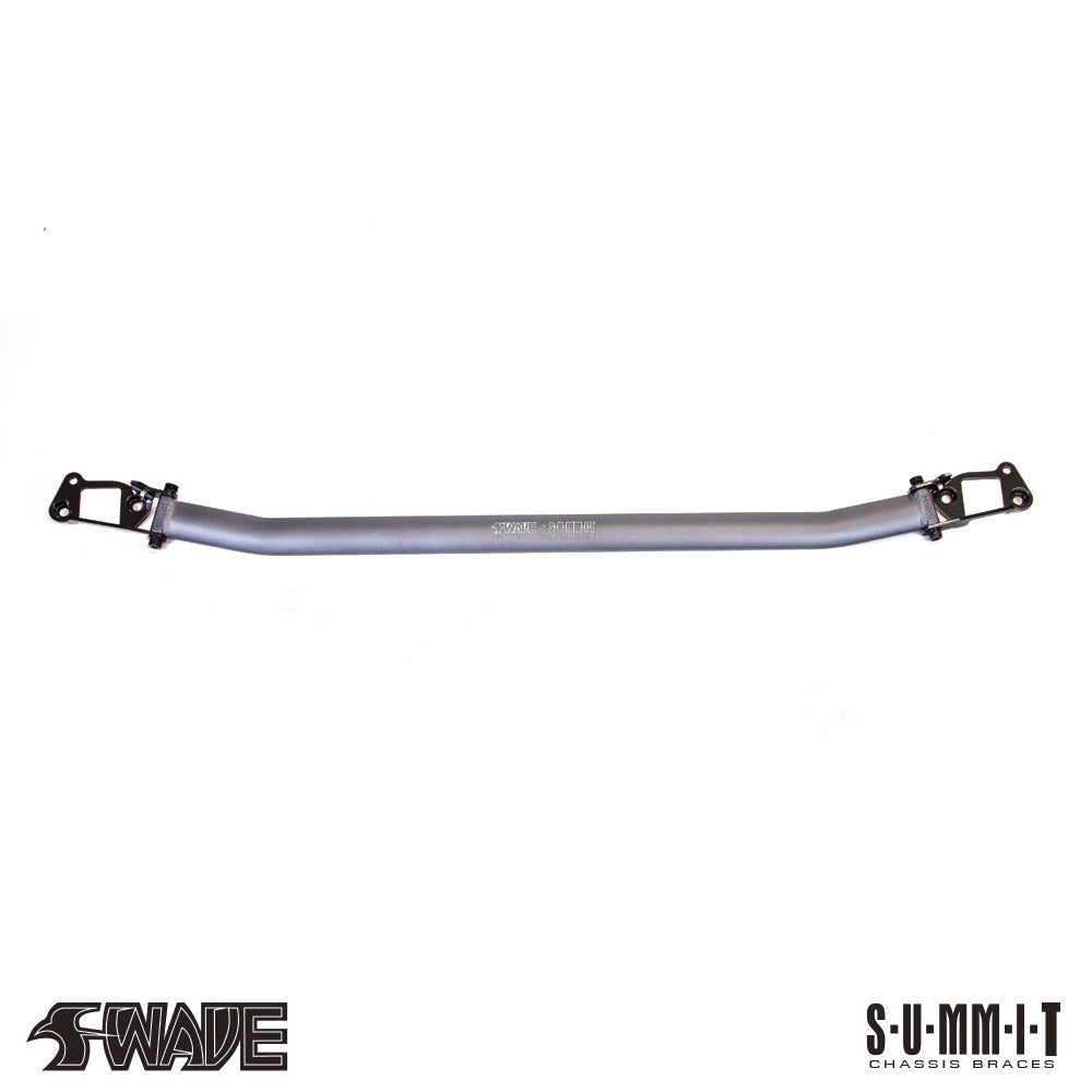 SUMMIT &amp; Swave Graphite Grey Front Upper Strut Brace for Toyota Yaris GR