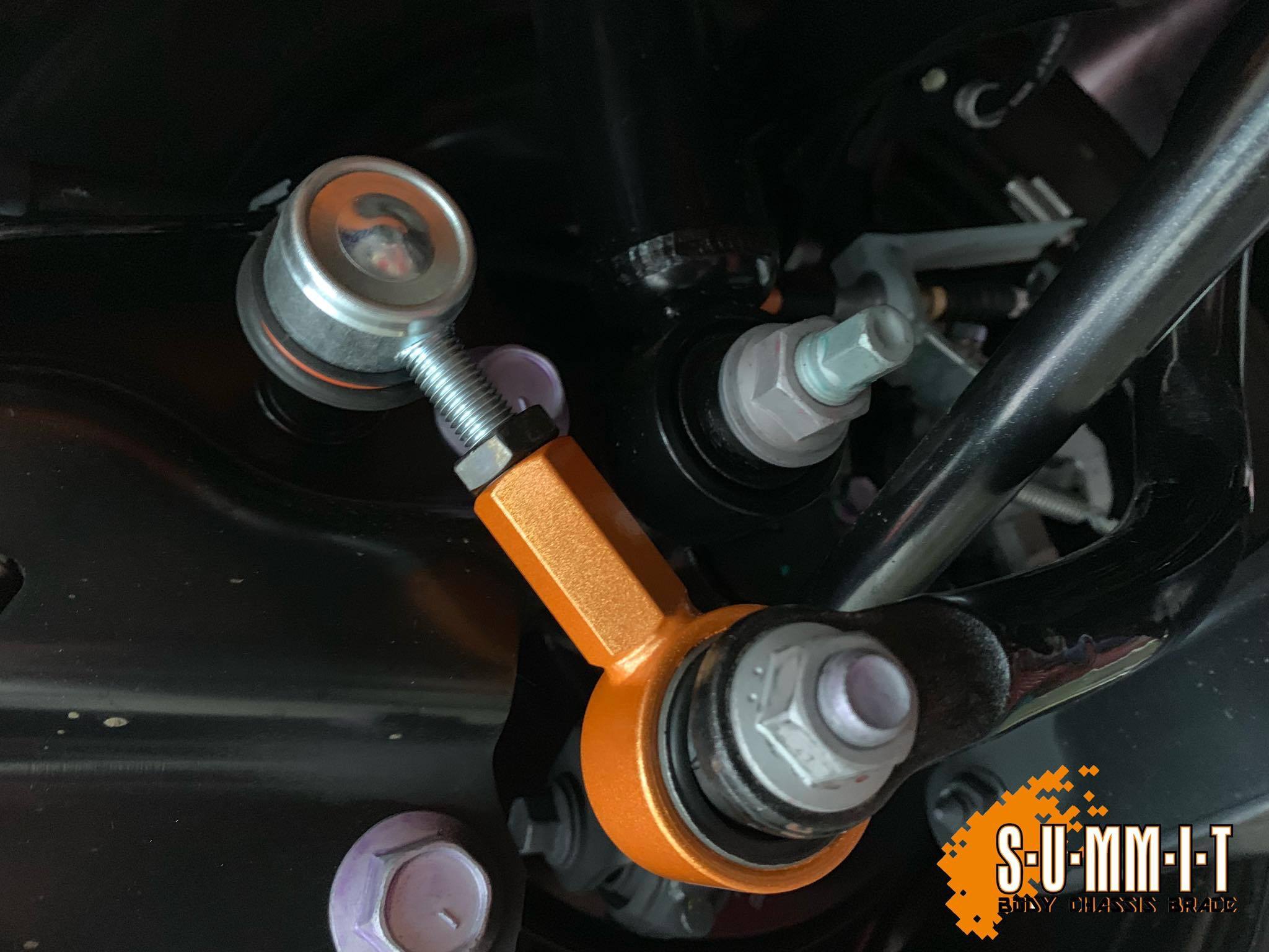 SWAVE &amp; SUMMIT Adjustable Stabilizer Links 75 - 95mm for Toyota Yaris GR
