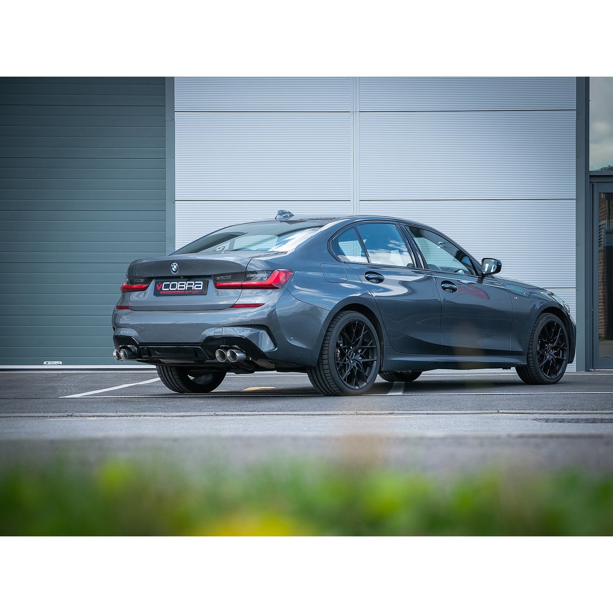 BMW 330e Touring (G21) (19>) Valved Quad Exit Rear Axle Back M3 Style Performance Exhaust