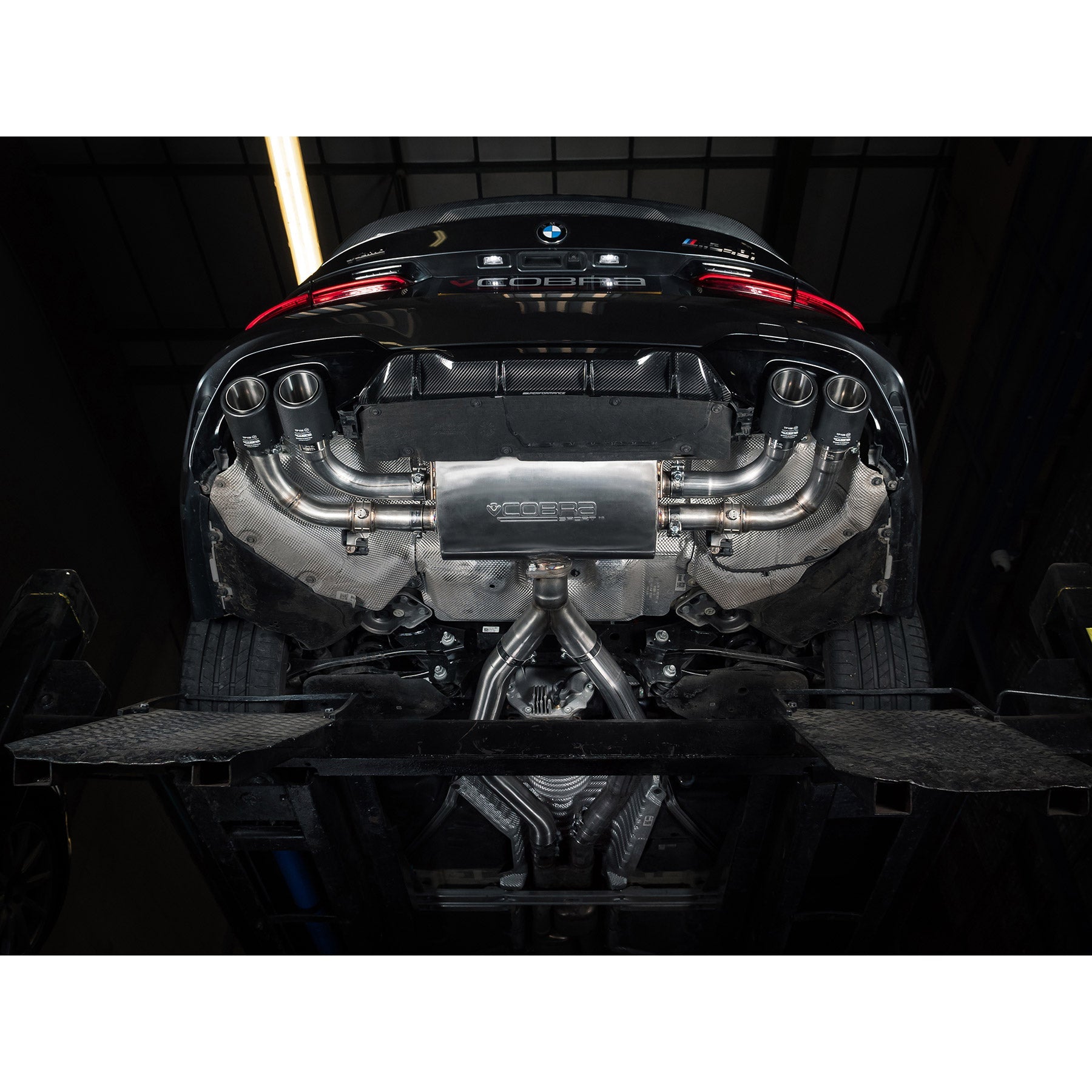 BMW M340i (G20/G21) (19>) (UK/EU) Valved Quad Exit GPF/PPF Back Performance Exhaust