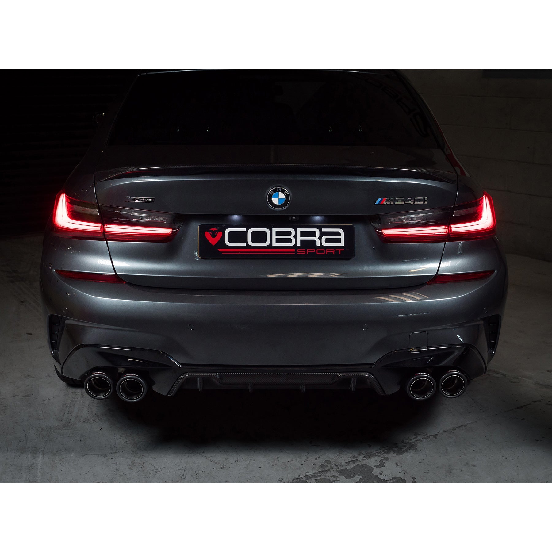 BMW M340i (G20/G21) (19>) (UK/EU) Valved Quad Exit GPF/PPF Back Performance Exhaust