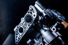 EA888 thermostat housing upgrade, mounting face detail