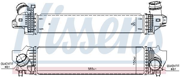 Uprated intercooler for Mini F54/F55/F56 Cooper S, D, & SD