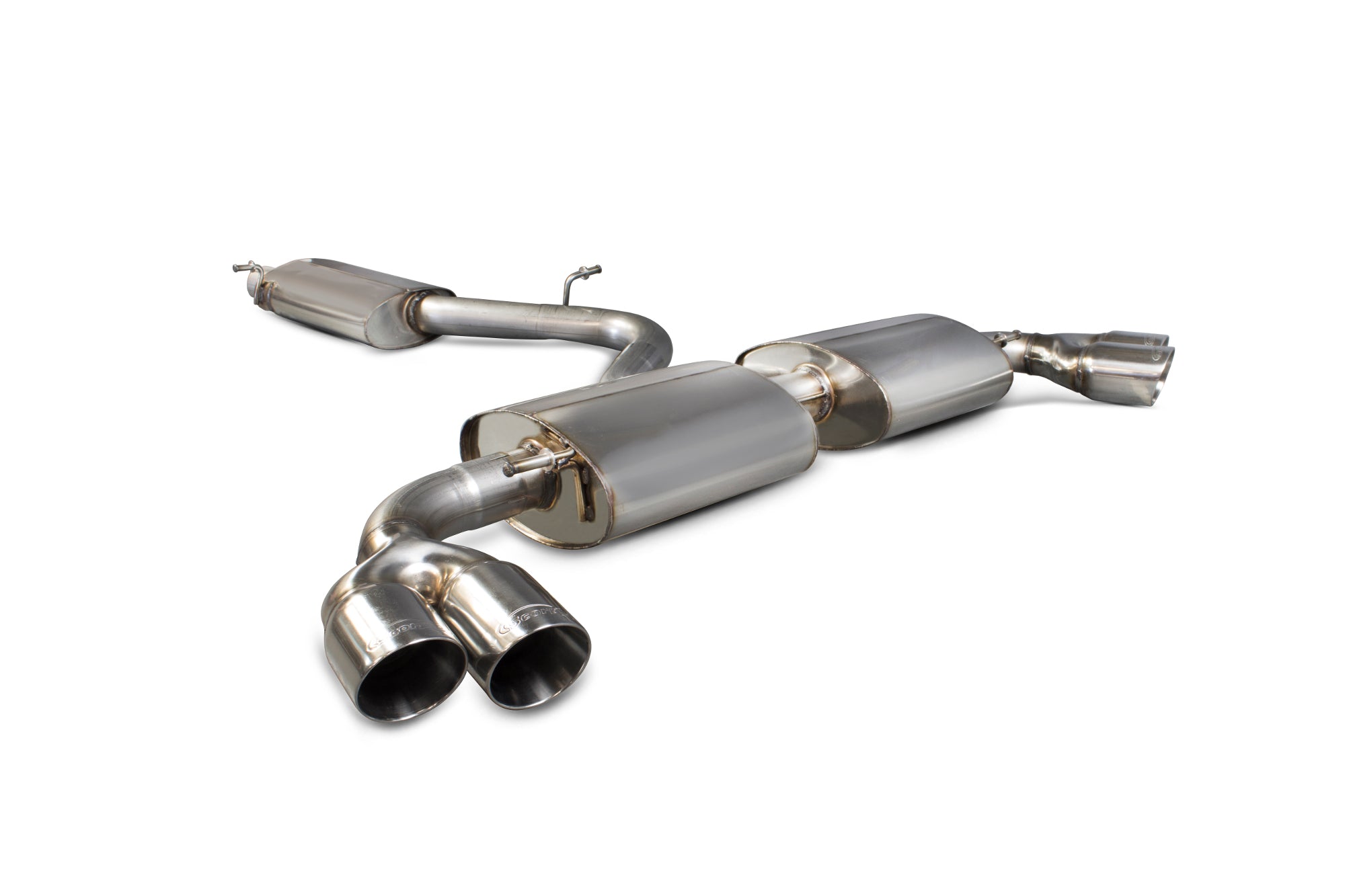 Audi TT Mk2 3.2 V6/TT S Mk2 Resonated cat-back system - Scorpion