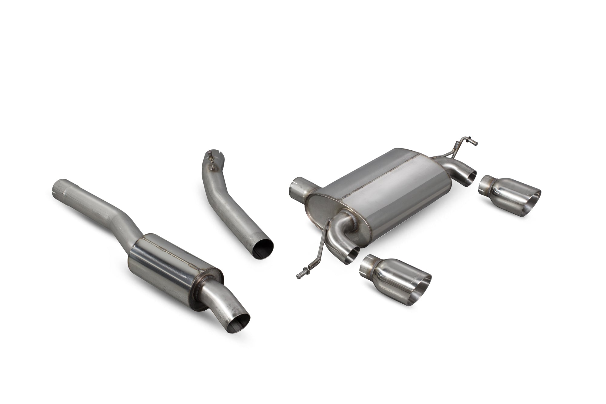 Audi TT Mk1 Quattro 180 & 225 Bhp Resonated cat-back system - Scorpion